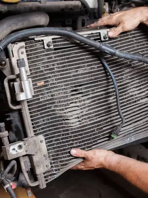 Radiator and cooling system repair work